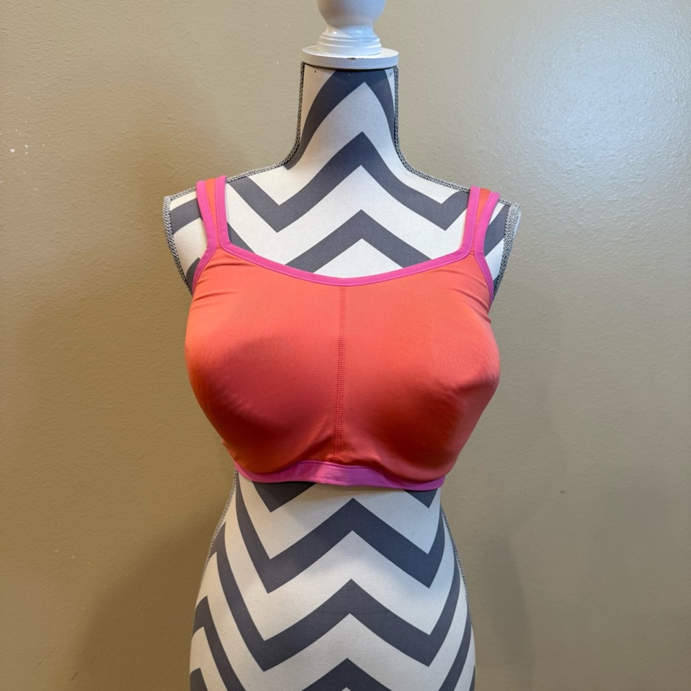 Natori Pink and Orange Sports Bra 36G